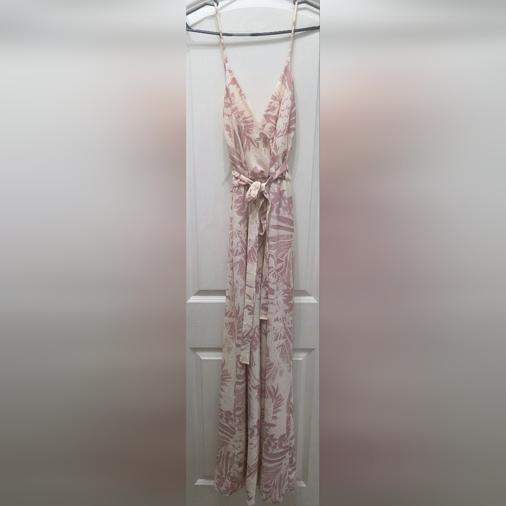 Chic Blush Floral Jumpsuit